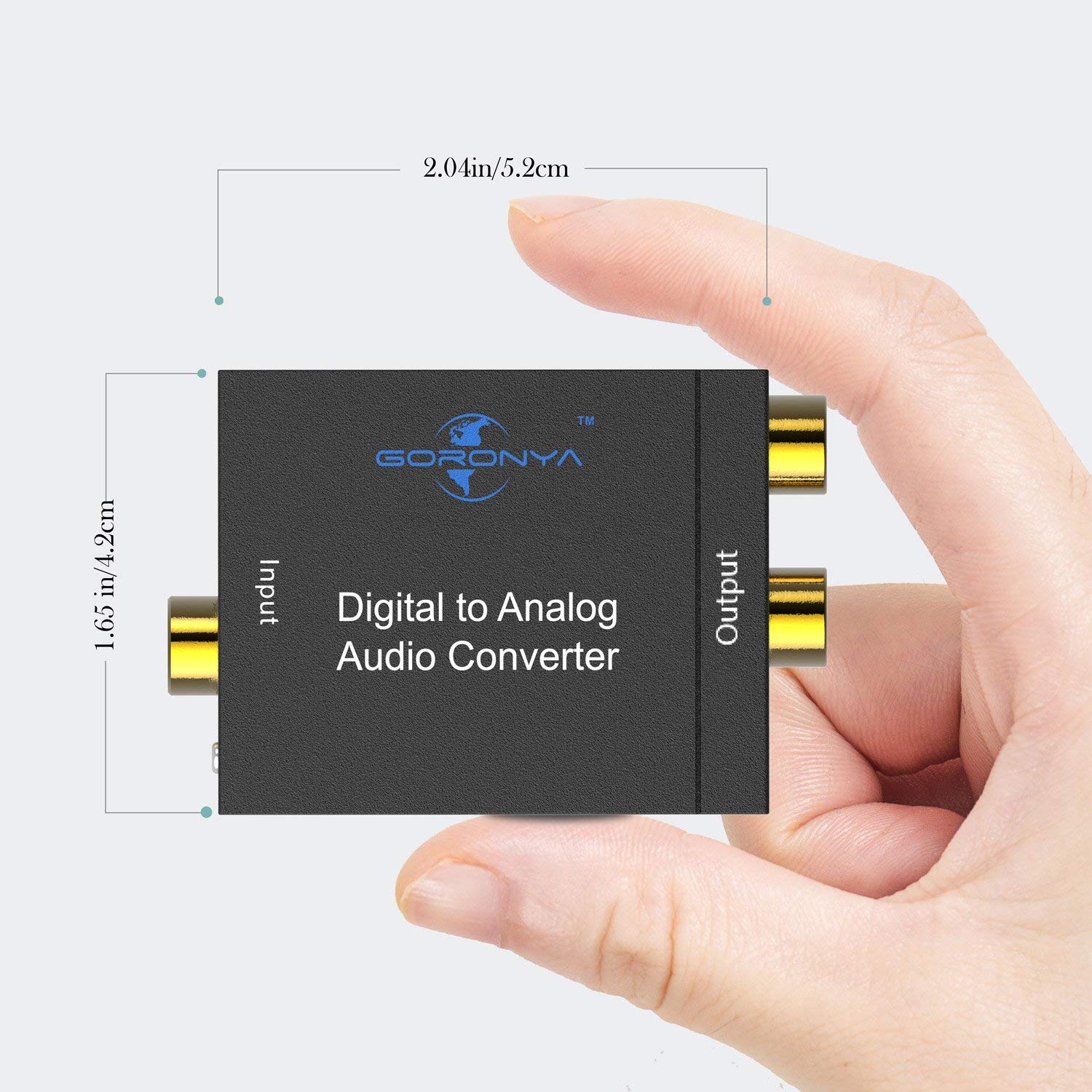 Digital Optical Coax to Analog RCA Audio Converter Adapter