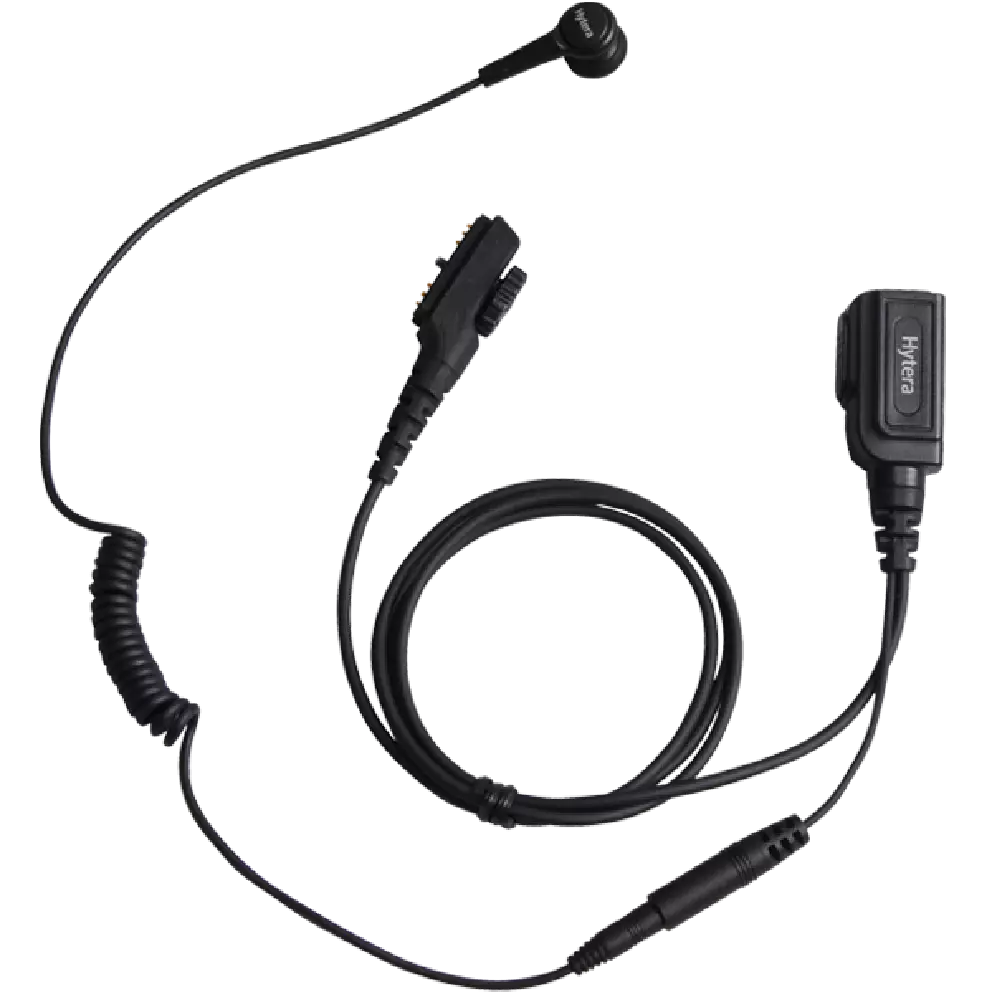 Hytera ESN12 Detachable Earbud with in-line PTT and Microphone (Black)